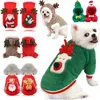 Hundebekleidung Weihnachtskleidung Winter Warmes Haustier für kleine mittelgroße Hunde Elch Weihnachtsmann Katzen Mantel Hoodies Kostüm 231102