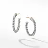 Cable Hoop Earrings Women'S Party Earrings