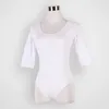 Abbigliamento da palcoscenico a mezza manica abult bottegne botteni neri ragazze ginnastiche artistiche praticano costumi da ballo sottile donna all'ingrosso