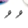 Boucles d'oreilles pendantes Vintage croix egypte Ankh en acier inoxydable pour hommes femmes hypoallergéniques noir or argent couleur goutte