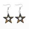Dangle Earrings European And American Personality Creative Design Star Acrylic Five-pointed Simple