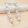 Chains White Acrylic Beaded Necklace Ladies Halloween Declaration Rock Short Costume Jewelry Without Gems Dropship