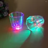 Mugs 12 Pcs Luminous Octagonal Cup Indoor Toys Light Drinking Glasses Set Ss Party Metal Child