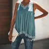 Women's Tanks Summer Fashion Bottoming Vest Women Tank Tops V-Neck Sleeveless Casual Lace Clothes Shirt White