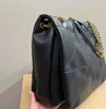 제이미 가방 디자이너 가방 43cm 여성 쇼핑 가방 큰 핸드백 부착 럭셔리 크로스 바디 쇼핑 비치 코인 지갑 토트 어깨 진정한 가죽