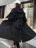 Damen Trenchcoats Mode Frau Bluse 2023 Winterjacke mit Kapuze X-Long Thick Faux Fur Filled Parka Abnehmbare Plus Size