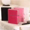 Jewelry Stand Korean Creative Studs Drop Dangle Earrings Storage Book Stripe Portable Box Organizer Travels Leather Display Dhgarden Dhwhj