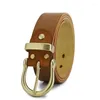 Belts Men's Belt Fashion Retro Alloy Pin Buckle Waistband Young And Middle-aged