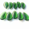 Chandelier Crystal 100pcs/lot 38mm Droplet Oval Glass Lighting Parts Pendants (Free Rings)For Beads Curtain Accessories