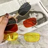 Солнцезащитные очки Vintege металлические «кошачий глаз» женские UV400 женские летние уличные очки для Европы и Америки темные очки в маленькой оправе 2023