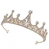 Bandanas Tiara Crystal Headpiece Crown Headband Accessories Rhinestone Little Girls Zinc Alloy Hairband