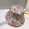 Designers balde chapéus para mulheres homens moda flor impressão bonés de beisebol ao ar livre chapéus de sol marca luxo bola boné G2311031Z-6