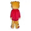 Daniel The Tiger Mascot Costume Fancy Dress Outfit Adult Hot Selling Anime Mascot -kostuum voor Halloween Party