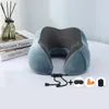 Pillow UShaped Memory Foam Neck For Traveling Flight Headrest Travel with 3D Eye Mask Ear Plugs and Organize Bag 231102