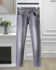 2023 Jeans pour hommes femmes pantalon de designer Sport Lettre jacquard Jeans Printemps été Pantalon décontracté lettre Gris Taille 29-40