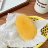 Saç Aksesuarları Sonbahar Kış Peluş Mango Sarı Renk Kız Kadın için Büyük Snap Klipler Sevimli Basit Yumuşak Konfor Saç Modası