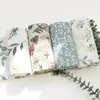 Filtar Swaddling Born Package Eucalyptus Po Taking Printed Organic Bamboo Cotton Weave Baby Bed Cover 231102