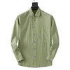 Camicie casual da uomo T-shirt di seta sottile di lusso Manica lunga Abbigliamento casual da lavoro a quadri marca 5 colori M-3XL