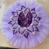 Stage Wear Purple Ballet Tutu Jupe Filles Femmes Paillettes Robe Professionnelle Compétition Costumes De Danse Plateau Ballerine