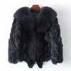 Lis futra ciepła kurtka futra jesienna zimowa ubrania kobiet -odzieży wierzchniej