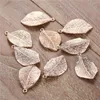 Breloques 10 pièces/lot, vente en gros, pendentif feuille Vintage pour la fabrication de bijoux, colliers faits à la main, accessoires de pédants DIY