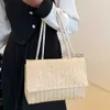 Umhängetaschen und gewebte Stylis Flip Straw Bag Tragetaschen Damen Soulder Unterarmtaschen Soulder Messenger Bag Bagscatlin_fashion_bags