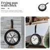 Wall Clocks Pan Clock Decorative Hanging Unique Silent Ring Frying Modeling Stainless Steel Mute Design Reloj Pared Digital Kitchen