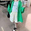 Kids Shirts Fashion Baby Girl Boy Shirt Long Loose Infant Toddler Child Blouses Outfit Oversized Spring Autumn Summer Baby Clothes 1-12Y 230403