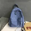 Schultaschen Mode Leinwand Frauen Rucksack Tasche Für Teenager Mädchen Weibliche Einfarbig 7038-29