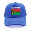 Ball Caps Vanuatu Trucker Cap Summer Men Cool Country Flag Hat Baseball Unisex Outdoor Mesh Net