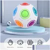 Otros juguetes Magic Rubix Cube Rainbow Ball Speed Football Puzzle Fidget para niños Adt Reliever Descompresión Drop Entrega OT10G