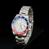 Роскошные часы Mens Designer Watch Automatic Mechanical 41 -мм GMT Watch 904L из нержавеющей стали Голубой черная керамическая сапфировая стеклянная стеклянная супер -светящиеся наручные часы Подарки