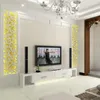 Wall Stickers 3D Cloud Pattern Acrylic Mirror Wall Decal Paper Living Room Entrance TV Background Decoration Wall Decal Paper Home Decoration 230403