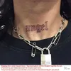 5 tatuaggi temporanei per PC impermeabile adesivo tatuaggio temporaneo collo parola nera angelo diavolo toro croce lettere inglesi flash tatoo tatuaggio finto per donna uomo Z0403