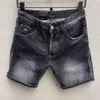 Shorts de jeans masculins courts denim pour l'homme Blue Summer Half Pantal