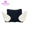 BeanieSkull Caps Harajuku Y2k Angel Wings Black Beanie Hats Punk gotico Donna Inverno Caldo lana di agnello Cappello a secchiello Chic Streetwear 230403