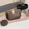 Women designer bag pochette crossbody leather bag handbag wallet on chain strap purse shoulder bags messenger classic 3pcs 3 piece set lady clutch luxury makeup bag