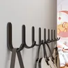 Hooks Rails 510 Pcs Creative Metal Hook PunchFree Wall Mounted Strong Self Adhesive Household Door Back Kitchen Bathroom Accessories 230331