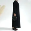 Ethnische Kleidung, einfarbig, für Damen, muslimisch, lässig, Abaya, langes Maxikleid, Türkei, Arabisch, Kaftan, Dubai, Saudi-Arabien, Femme, Islam, Gebetskleid, Marokko, Jilbab