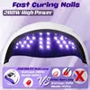 Nail Dryers 280W 66LEDS UV LED Nail Dryer For Drying Gel Polish Portable Design Nail Lamp With Motion Sensing Nail Art Manicure Tools 230403