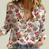 Women's Blouses YX GIRL Love Your Border Collie Long-Sleeve Shirt 3D Printed Button-down Casual Unique Streewear