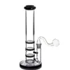 Glass Bongs Downstem Perc Hookahs Shisha Smoke Pipe Recycler Oil Rigs dab Water Bong Percolator With 14mm Banger