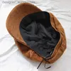 Baretten Effen Kleur Corduroy Warm Houden Outdoor Vrouwen Baret Lente Herfst Korte Rand Unisex Krantenjongen C Piekte CL231103