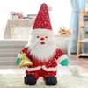 Kerstdecoraties 2 pc's/lot Santa Claus huidige poppen pluche voor huis Merry Xmas Jaar creatieve geschenken