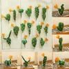 Fiori decorativi Pianta grassa artificiale multi stile Cactus Green Desktop Creativo Fiore finto Matrimonio Decorazione domestica Plante