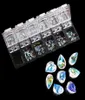 1 Box Transparent Crystal AB Glass Rhinestones for Nails 3D Strass Glitter smycken Nagelkonstdekorationer6828021