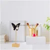 Jewelry Stand H9Ed Metal Butterfly Earrings Holder Shelf Display Rack Bracket Earring Organizer For Woman Girl Gifts Drop Del Dhgarden Dhpng