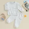 Ensembles de vêtements d'automne pour bébés garçons, pulls et pantalons, deux pièces, vêtements pour tout-petits, sweat-shirt à manches longues, costumes, tenues