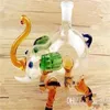 Hookahs Glass Elephant Hookah Bongos de vidro de vidro queimador de óleo Tubos de água de vidro Óleo