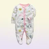 Baby Jungen Kleidung Neugeborenen Schläfer Kind Overall Langarm 3 6 9 12 Monate Baumwollpyjama Neugeborene Baby Mädchen Kleidung292t4721476